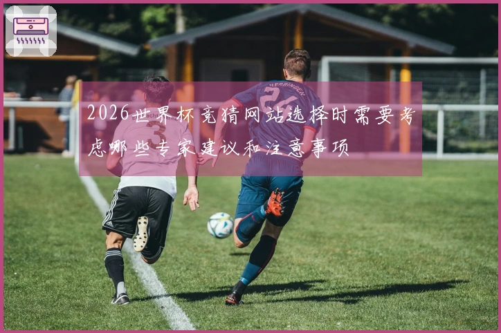 2026世界杯竞猜网站选择时需要考虑哪些专家建议和注意事项